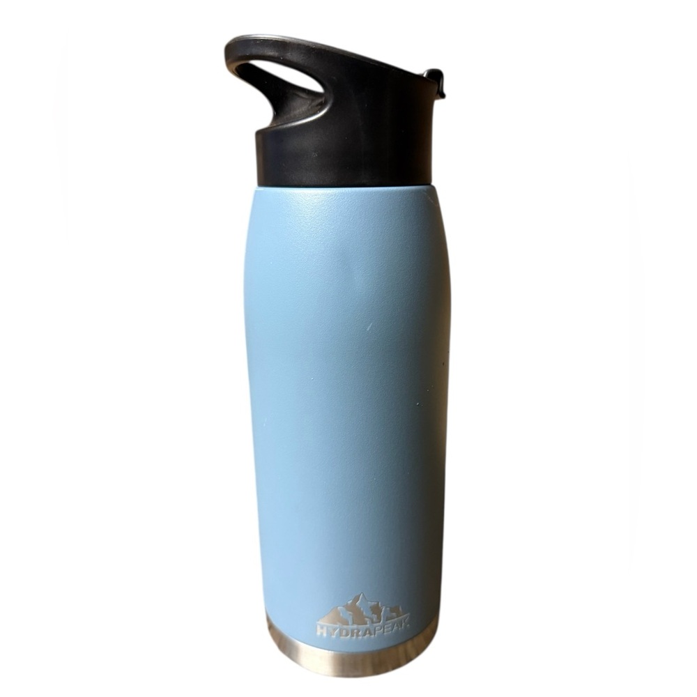 Hydrapeak Flow 32oz Blue Insulated Water Bottle w/Drink-Thru Lid